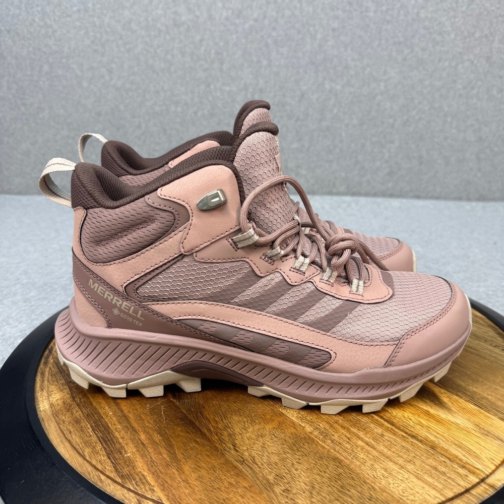 Merrell Women Moab Speed 2 Mid GORE-TEX Hiking Boots Mauve J038436 Size 10.5